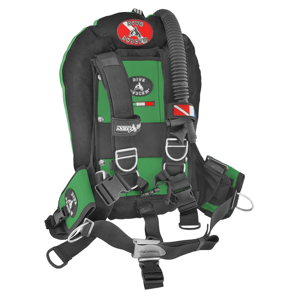 DiveSystem Tekky Wing-Jacket 6 DiveSystem Tekky Wing Jacket Grün Frontansicht von DiveSystem