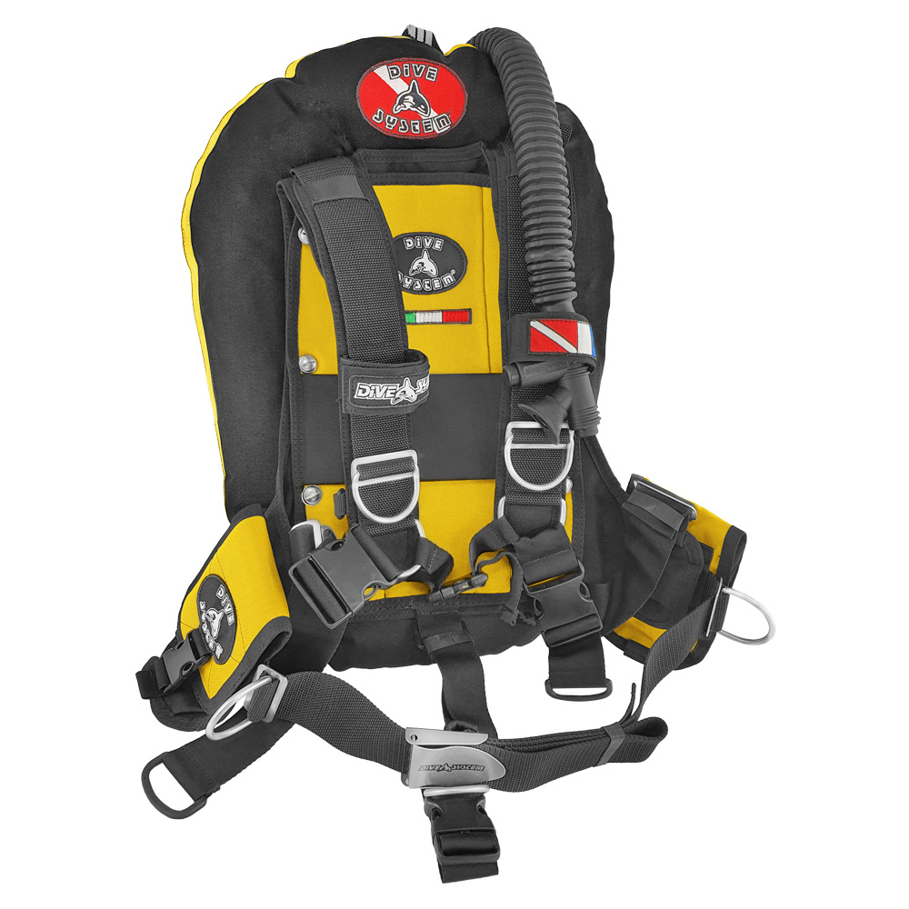 DiveSystem Tekky Wing-Jacket 4 DiveSystem Tekky Wing Jacket Gelb Frontansicht von DiveSystem